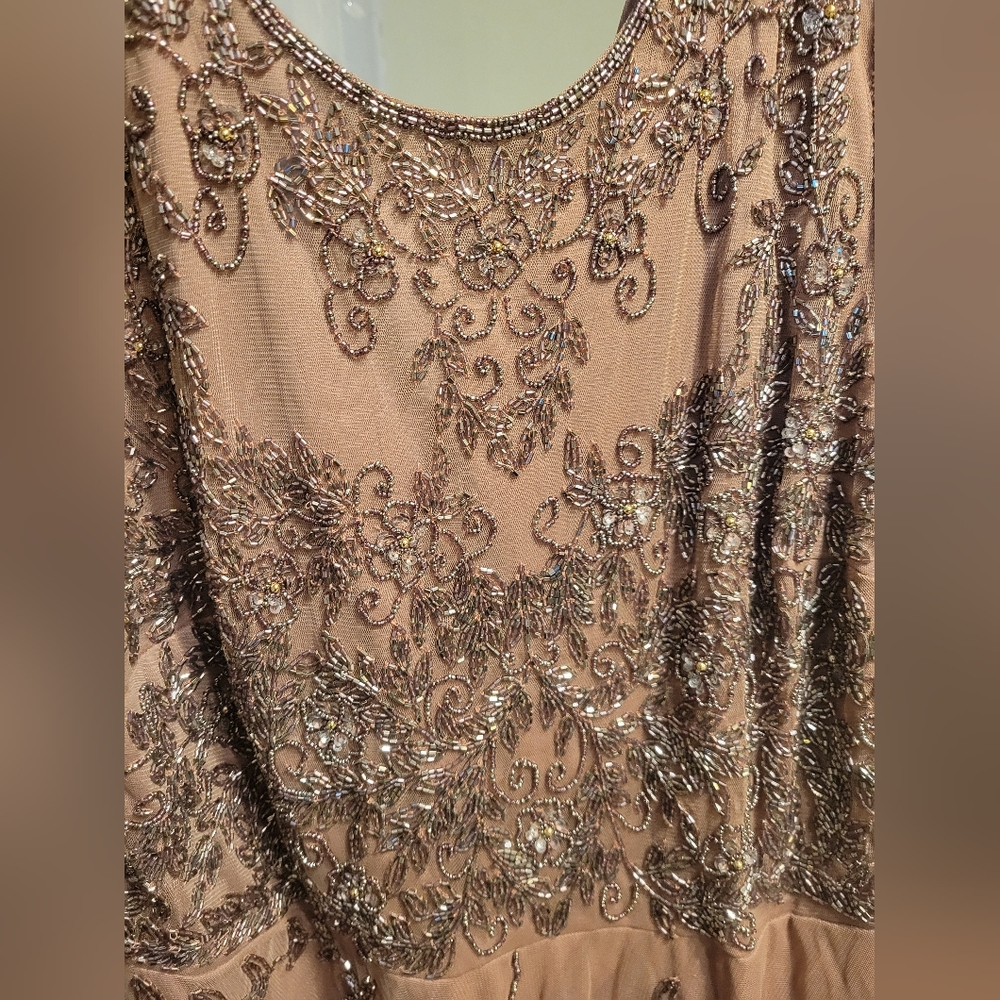 Pisarro Nights sleeveless mocha dress - Picture 5 of 5